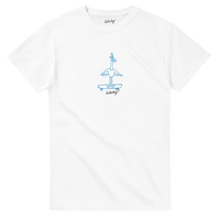 Skater Bird Tee Shirt (white)