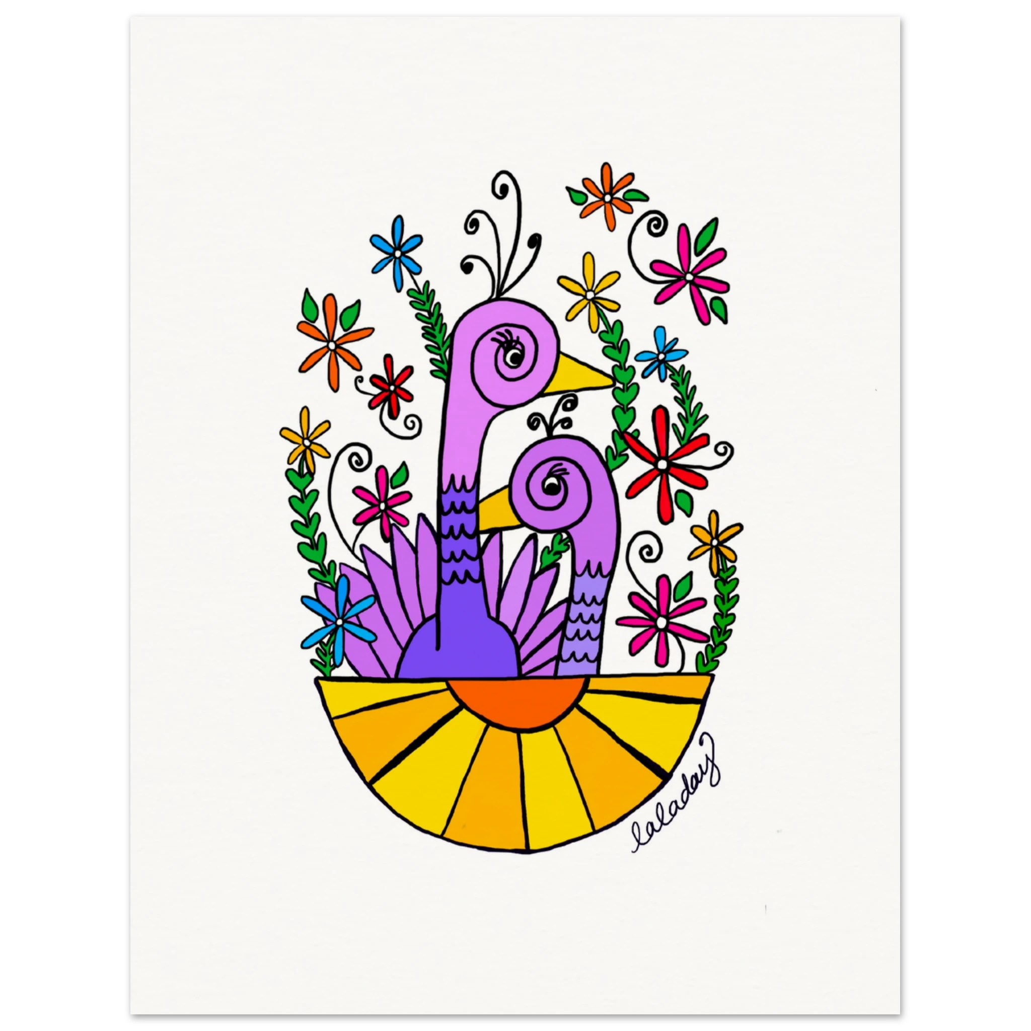Birds in the Sun Print