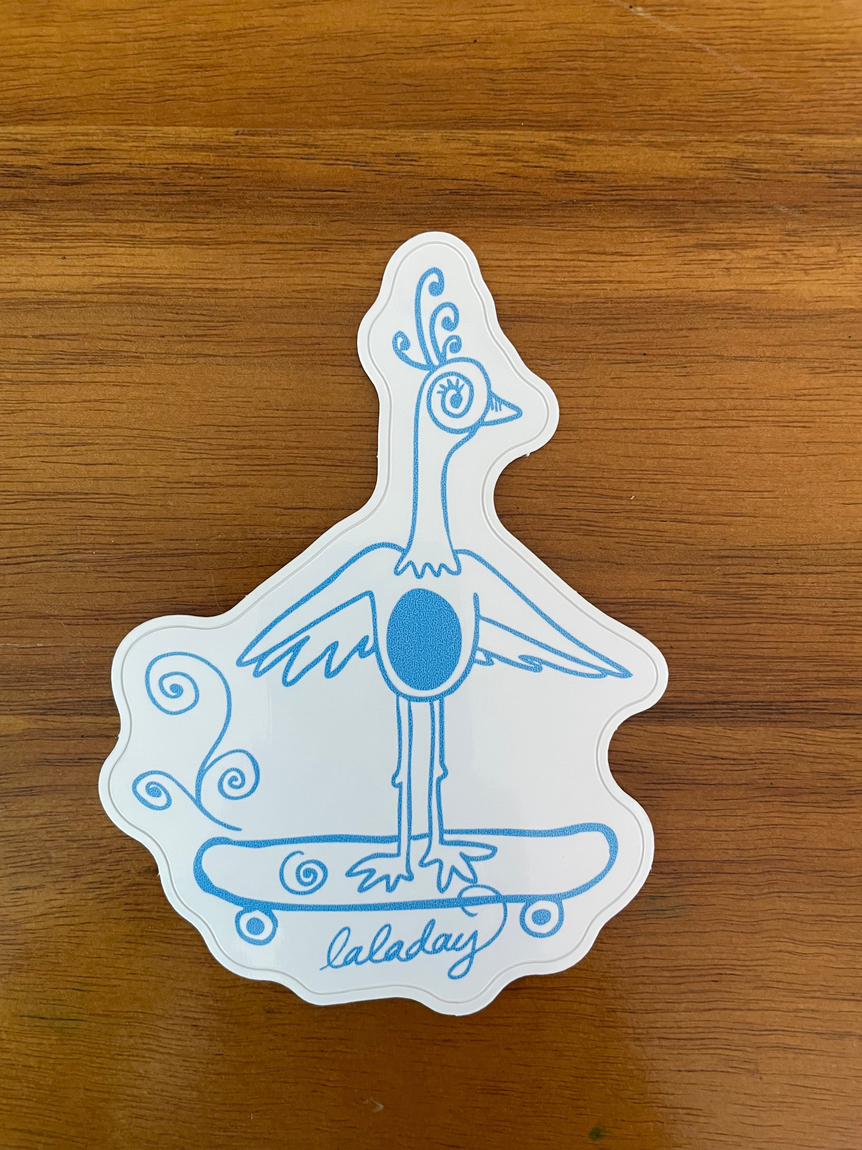 Skateboarding Bird