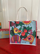 Lala Bird Canvas Tote